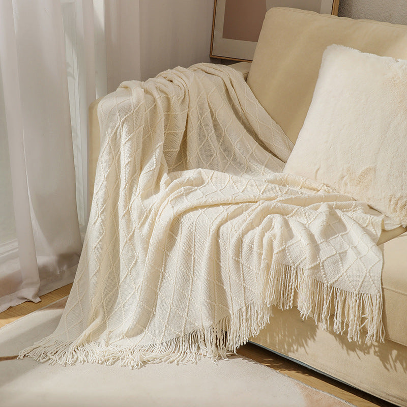 Cozy Textured Throw Blanket