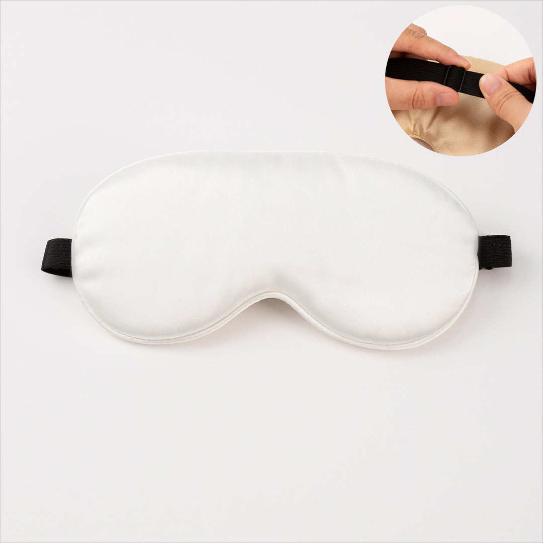 Unisex nan ergonomic sleep mask with adjustable elastic band and soft satin surface Bowlift