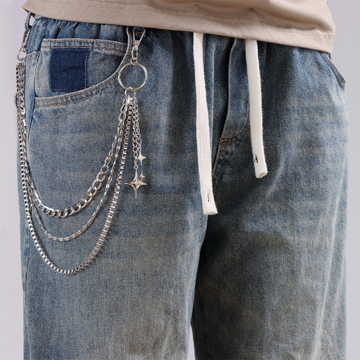 Fashionable keychain chain with sparkling stars Bowlift