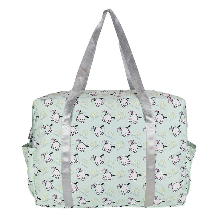 Playful Patterned Overnight Tote Bag Bowlift
