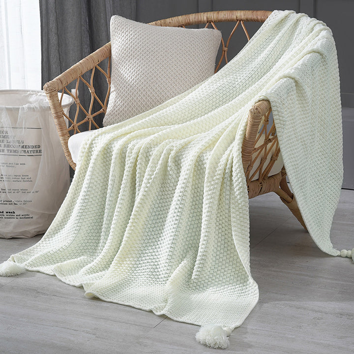 Ladies Elegant Waffle Structure Blanket Bowlift