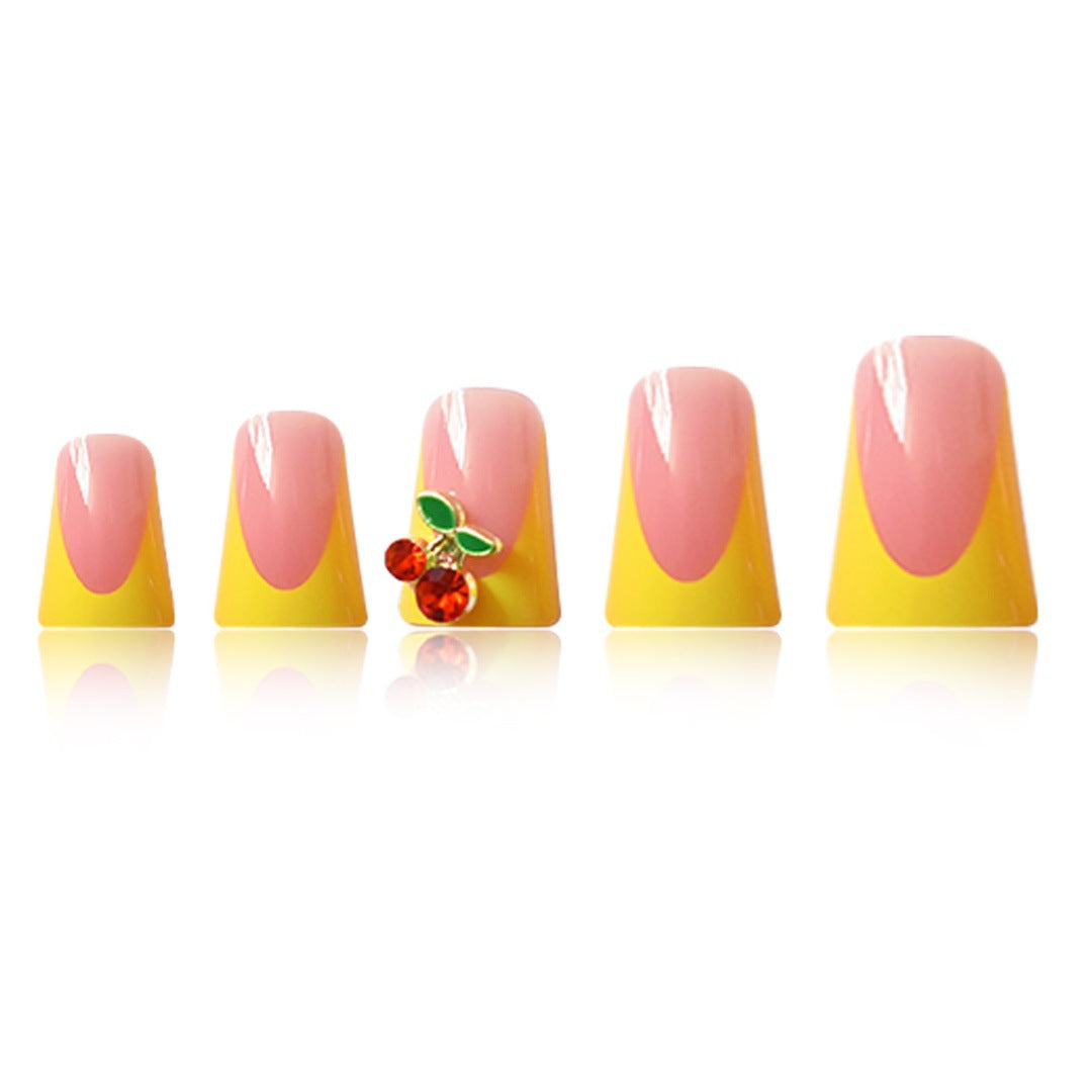 Premium Artistic Floral Press-On Nail Extensions Bowlift