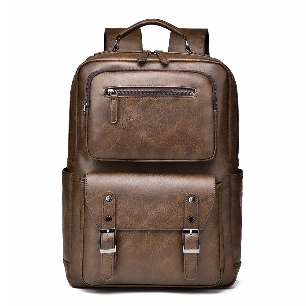Premium Leather Travel Backpack Bowlift