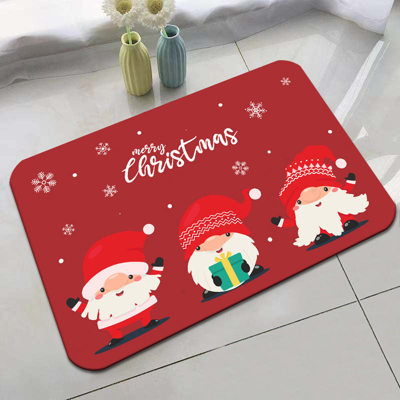 Festive Holiday-Themed Bath Mat Bowlift