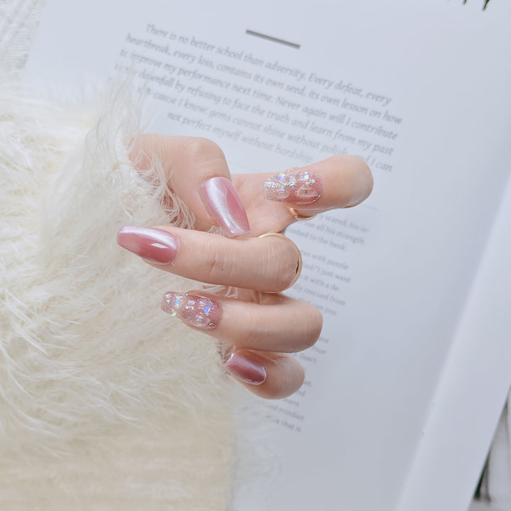 Elegant French Tip Press-On Nails Bowlift