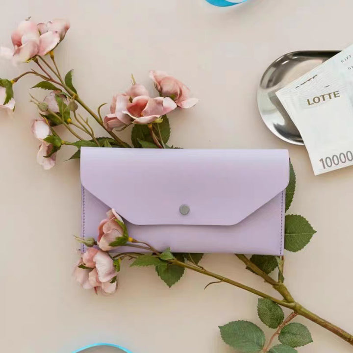 Leather Envelope Sunglasses Case with Snap Closure Bowlift