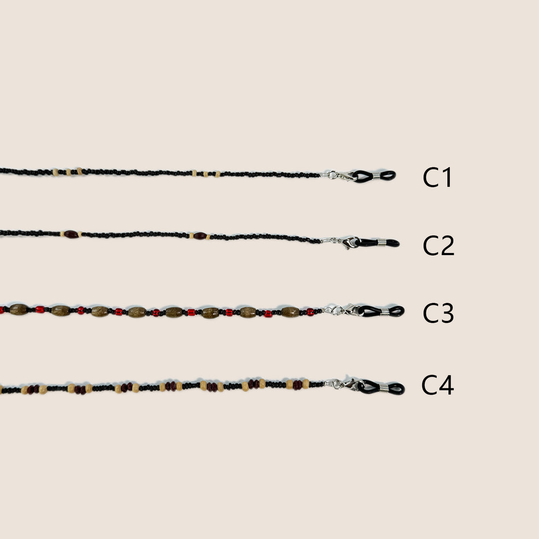 Beaded Eyewear Retainer Chain Bowlift