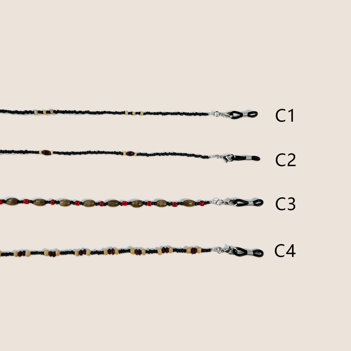 Beaded Eyewear Retainer Chain Bowlift