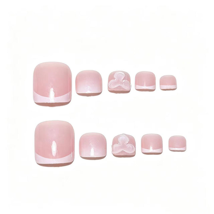 Decorative Press-On Nail Art Tips with Bow Design Bowlift