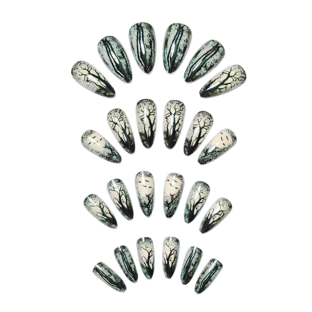 Artistic Nature-Inspired Nail Art Bowlift