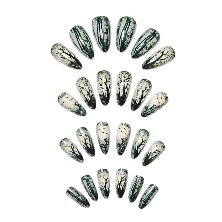 Artistic Nature-Inspired Nail Art Bowlift