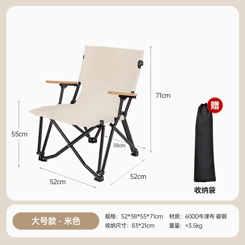 Highback Camping Chair With Ergonomic Padding Bowlift