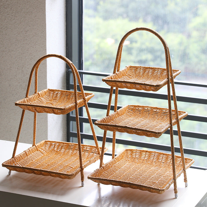 Handcrafted Woven Serving Basket Bowlift