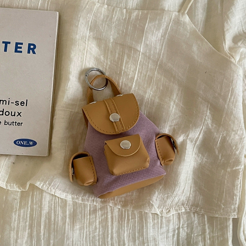 WoMiniature Backpack Keychain Bowlift