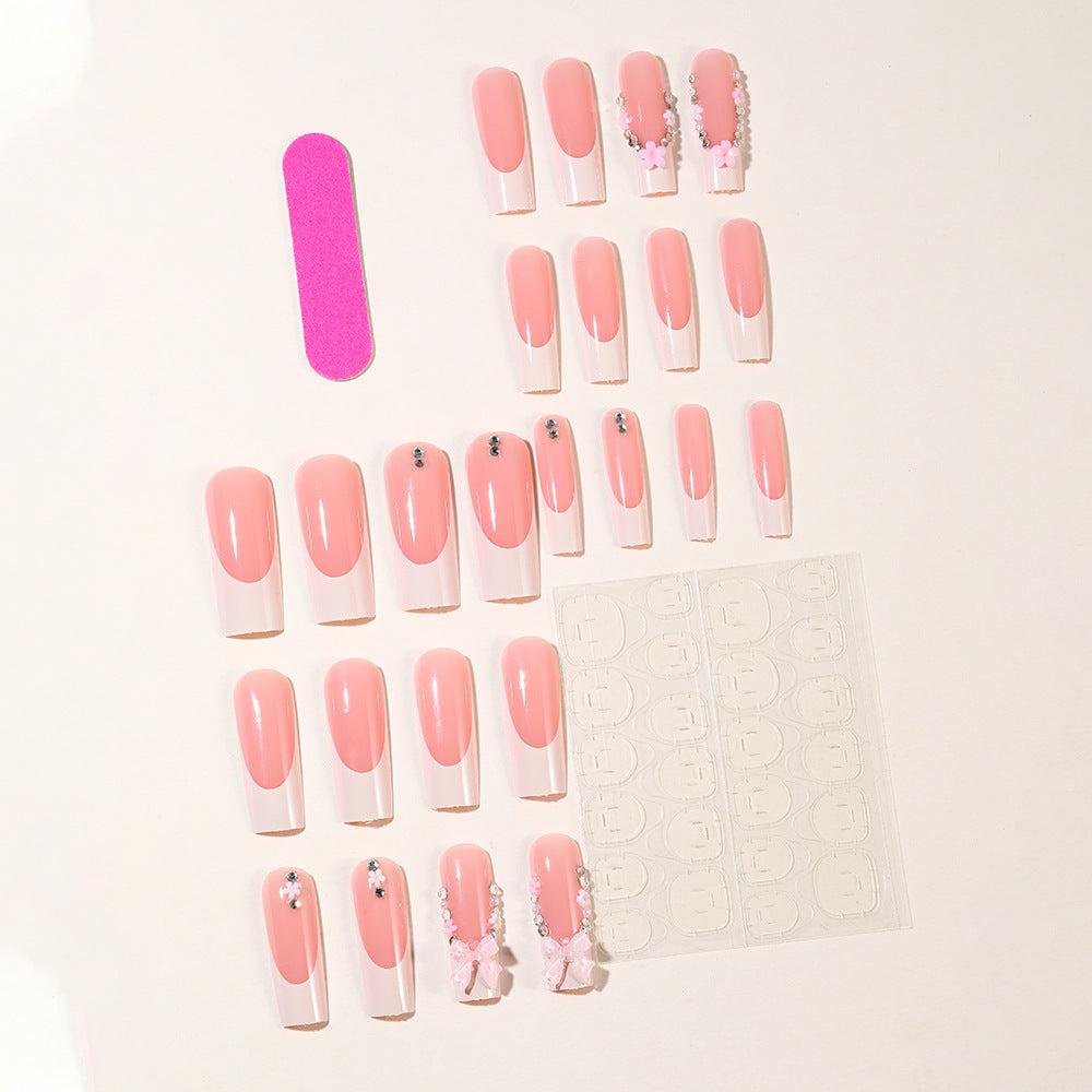 Decorative Floral Acrylic Nail Extensions Bowlift 1789713131