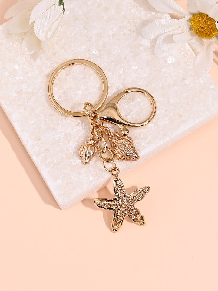 Keychain with Maritime Star Motif Bowlift