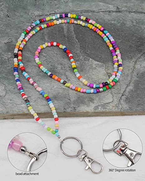 Colorful Beaded Eyewear Lanyard Bowlift