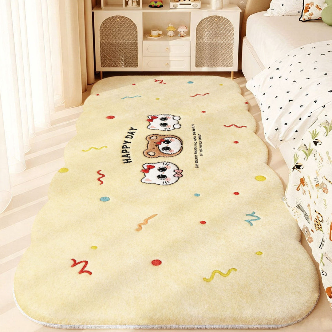 Cute Animal-Themed Plush Area Rug