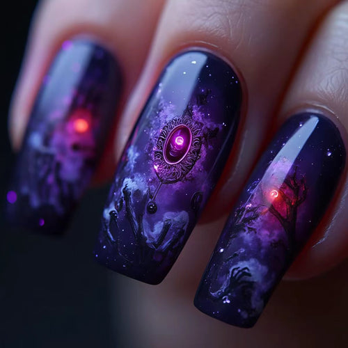 Cosmic-Inspired Nail Art Bowlift
