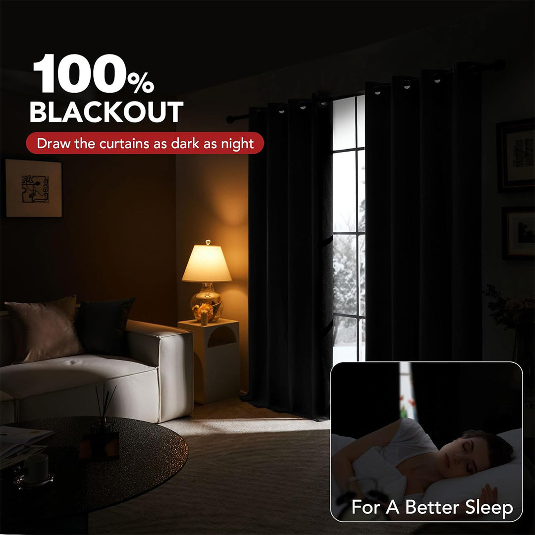 Thermal Insulated Blackout Window Curtains