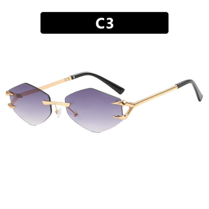 Women's geometric designer sunglasses with outstanding metal frame Bowlift