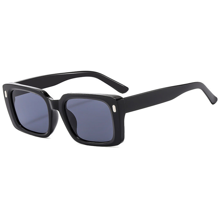 Women's Fashion Square Sunglasses with Matt Frame and UV Protection Bowlift
