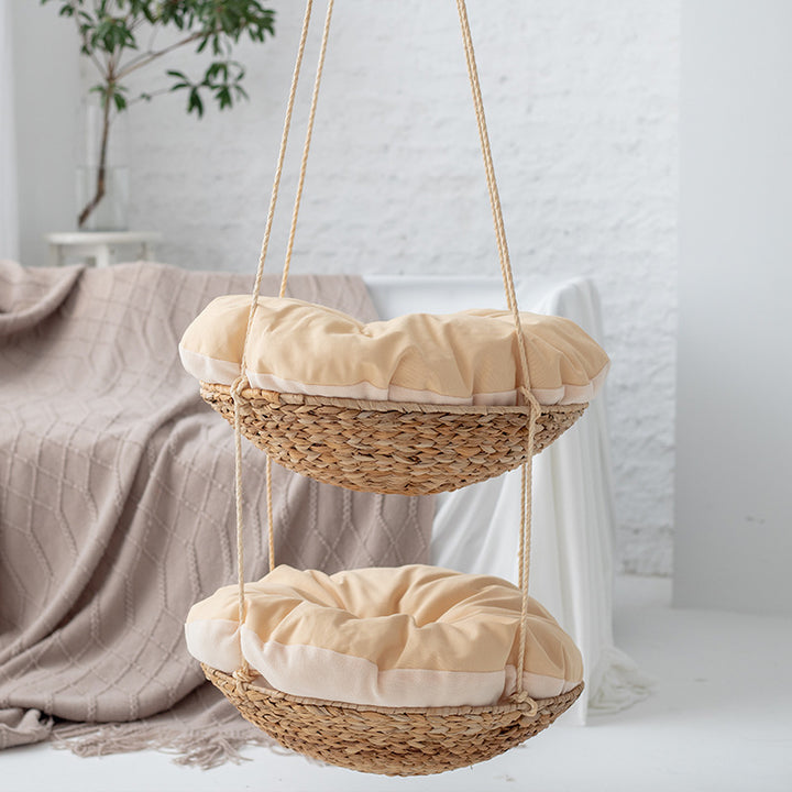 Hanging basket with cushion Bowlift
