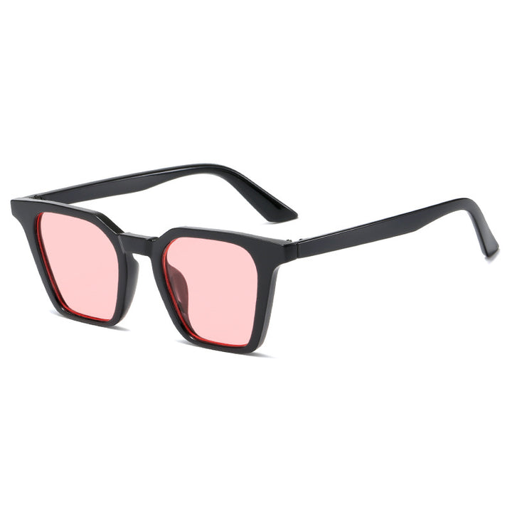 Women's square sunglasses with distinctive shield design and UV protection Bowlift