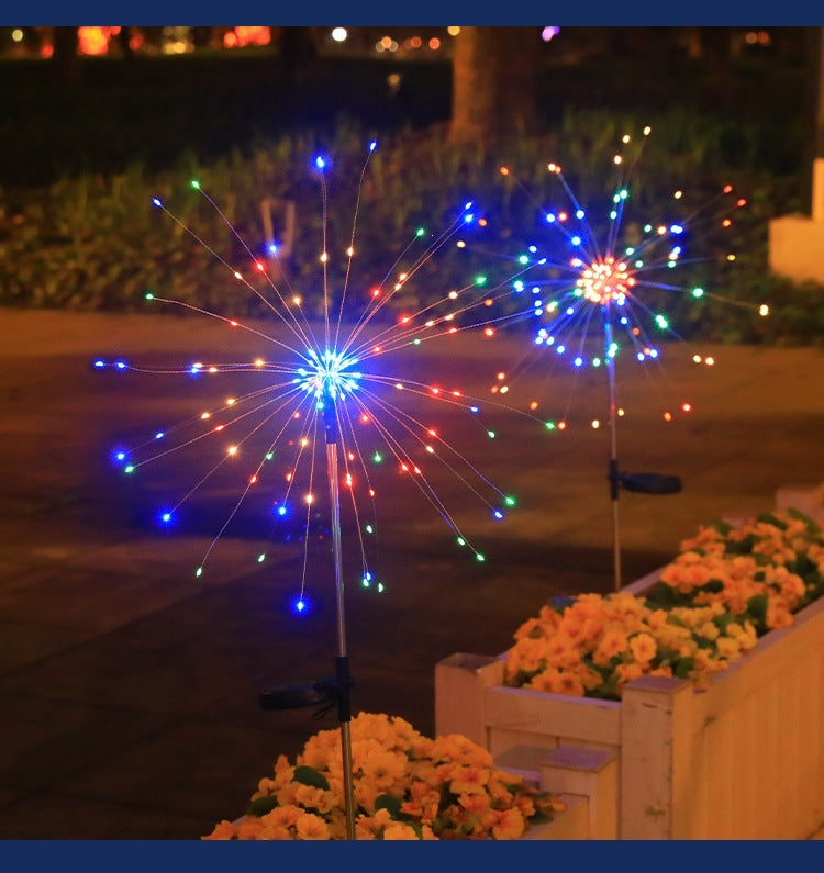 Starburst Solar Garden Stake LED Sparkler Sculpture Bowlift