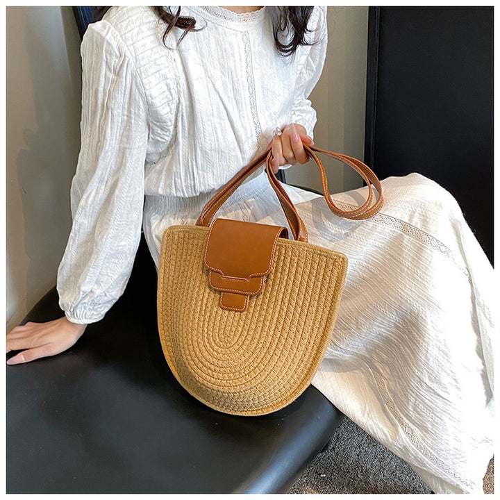 Handbag with Textured Design Bowlift