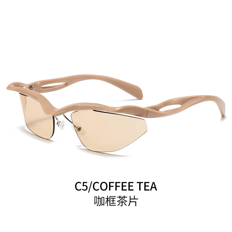 Women's sporty sunglasses with aerodynamic frame Bowlift 1780028486