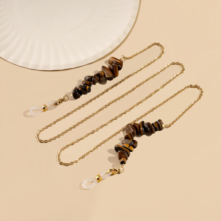Gem-Accent Eyewear Chain Bowlift