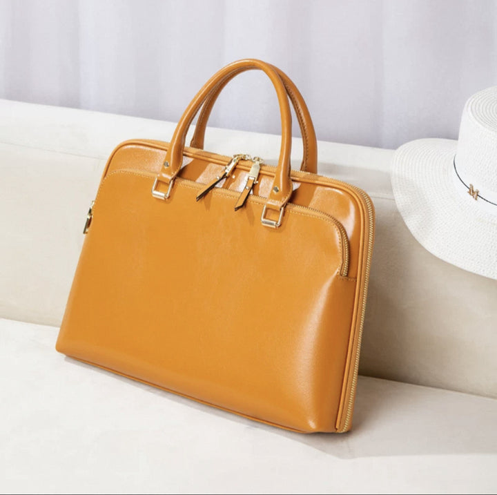 Elegant Business Bag with Structured Design Bowlift