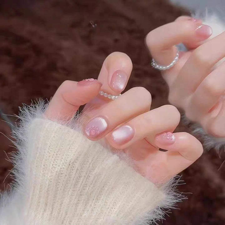 Decorative Crystal-Embellished Press-On Nails Bowlift