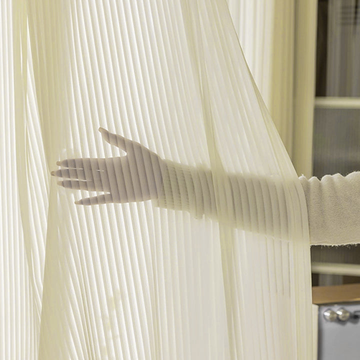 Sheer Pleated Window Curtain