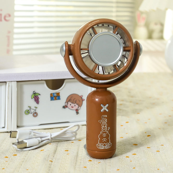 Women Portable Hand Fan with Flexible Design Bowlift