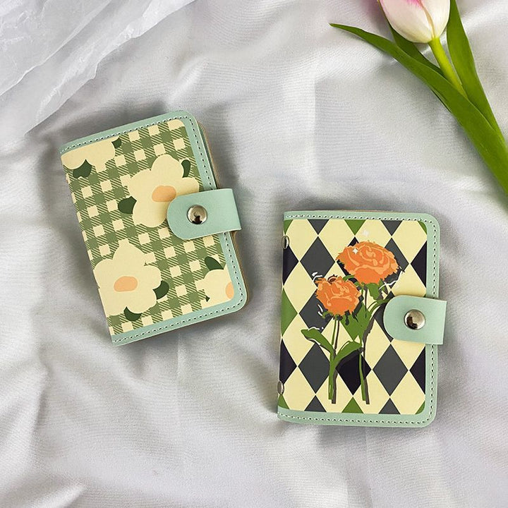 Floral Print Zippered Cardholder Bowlift