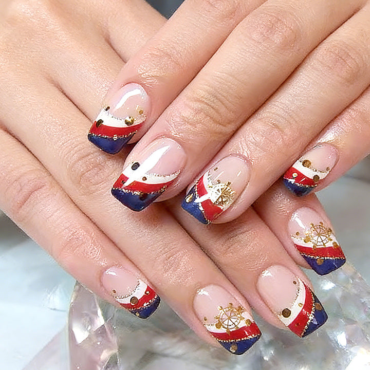 Nautical-Themed Press-On Nails Bowlift