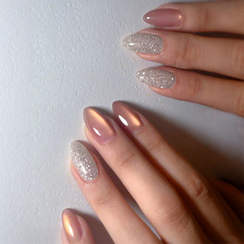 Sparkling Glitter Press-On Nail Set Bowlift