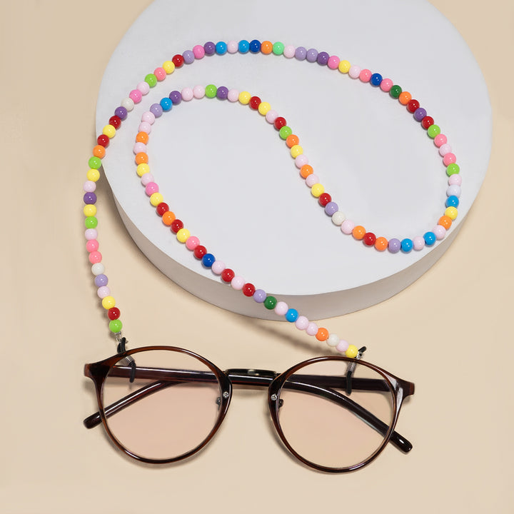 Colorful Bead Eyewear Retainer Chain Bowlift