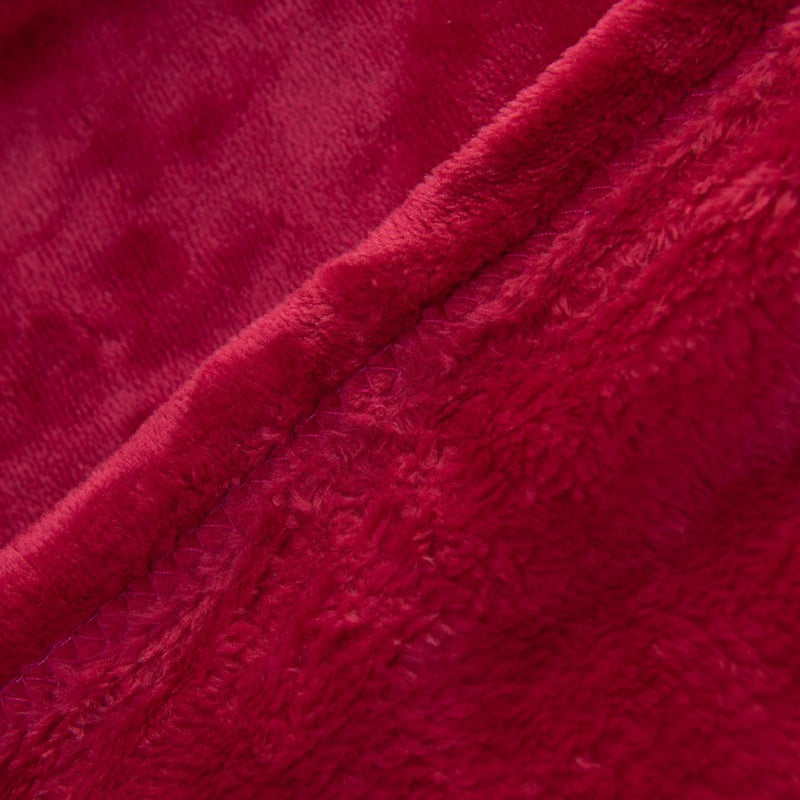 Ladies Cozy Plush Blanket with Reversible Design Bowlift
