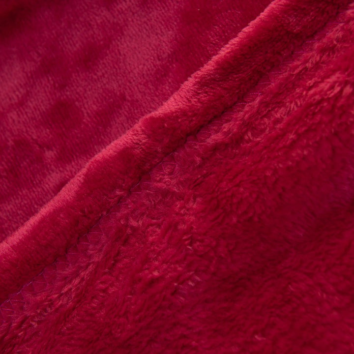 Ladies Cozy Plush Blanket with Reversible Design Bowlift