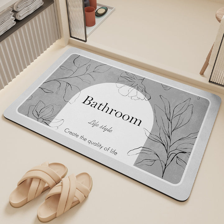 Stylish Bathroom Floor Mat Bowlift