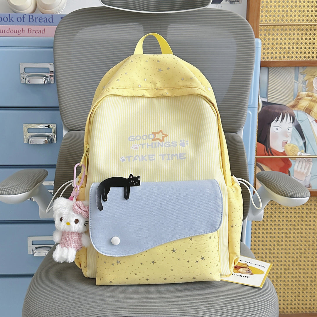 Adorable Cat-Themed School Backpack