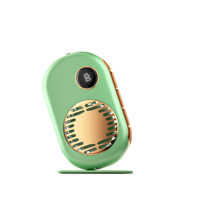 Women's Portable Mini Fan with Digital Display Bowlift