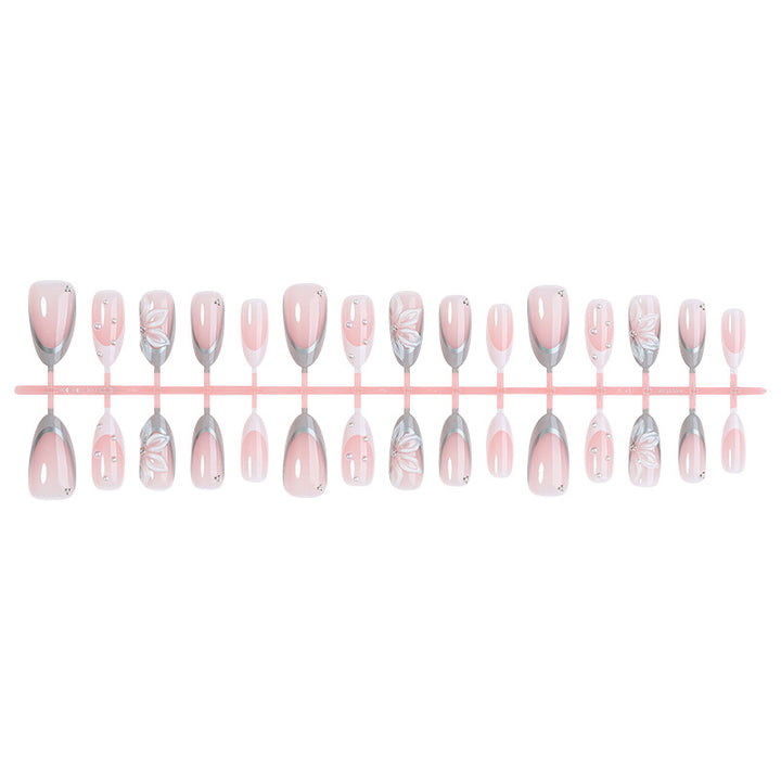 Luxury Decorative Press-On Nail Set Bowlift