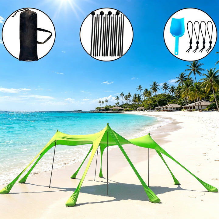 Portable Beach Shade Canopy Bowlift