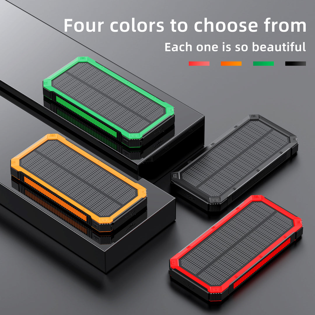 Portable Solar Power Bank with Fast Charging Function and Wireless Charging Adapter Bowlift