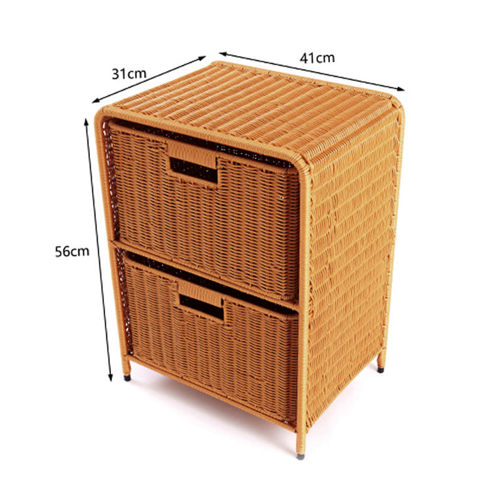 Multi-Drawer Woven Storage Chest Bowlift