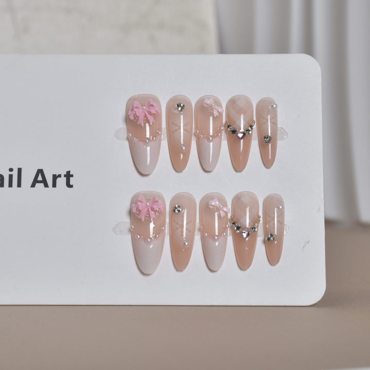 Decorative Press-On Nail Art Set Bowlift